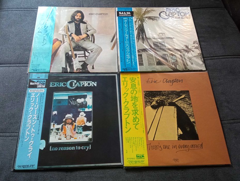 Zestaw 4x Eric Clapton winyle Japan Obi