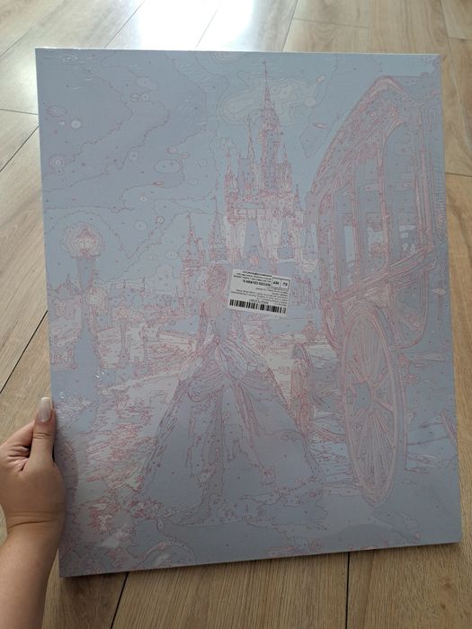 Rysunek według numerów Księżniczka Disney 30x40cm