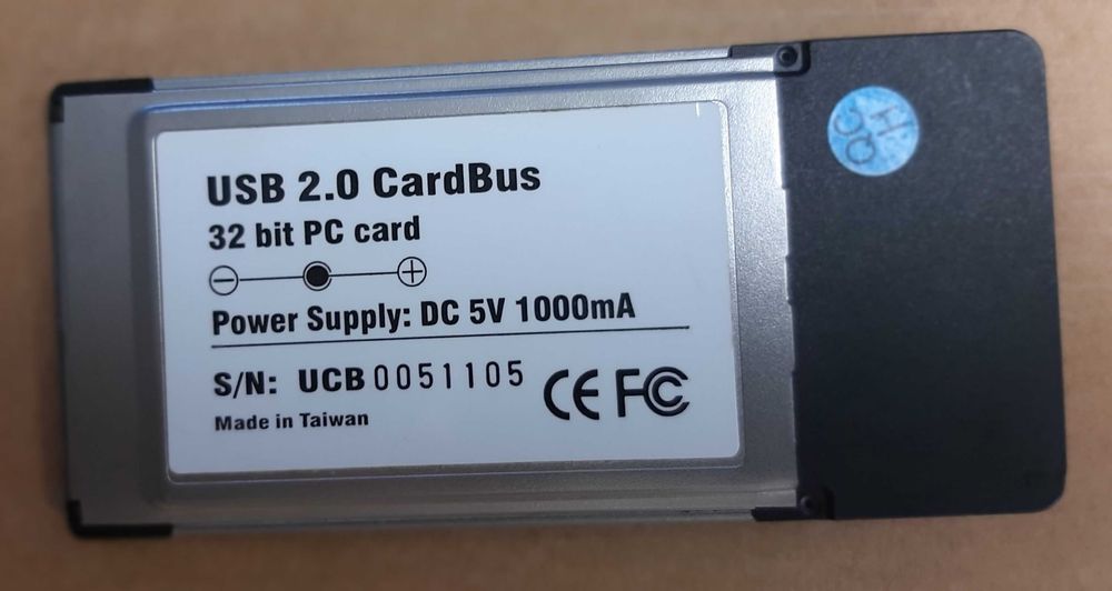 USB 2.0 CardBus Sunix