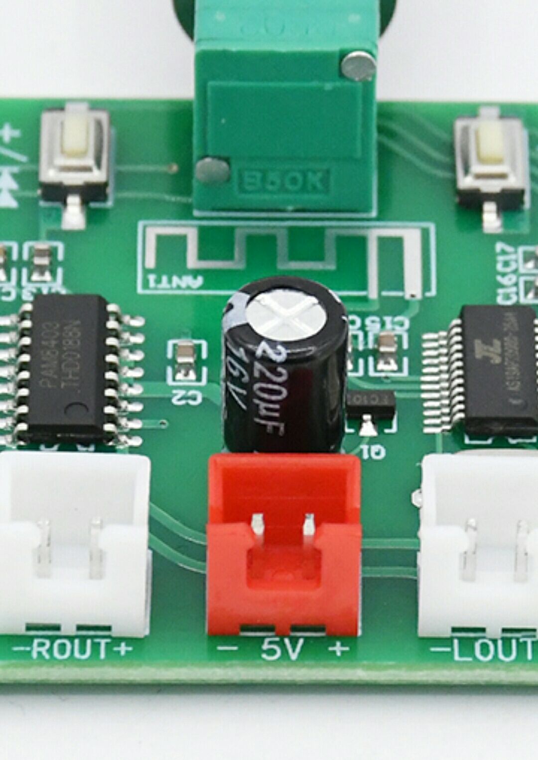 Bluetooth 5,0 усилитель мощности XH-A158 PAM8403. Блютуз 2*5 W. Аудио
