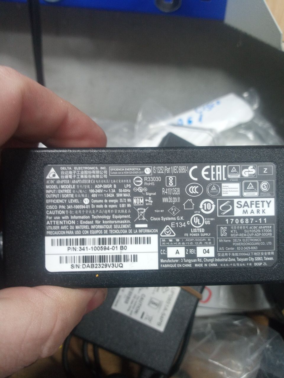 Блок живлення  27V 48V  54V Cisco  Ubiquiti адаптер