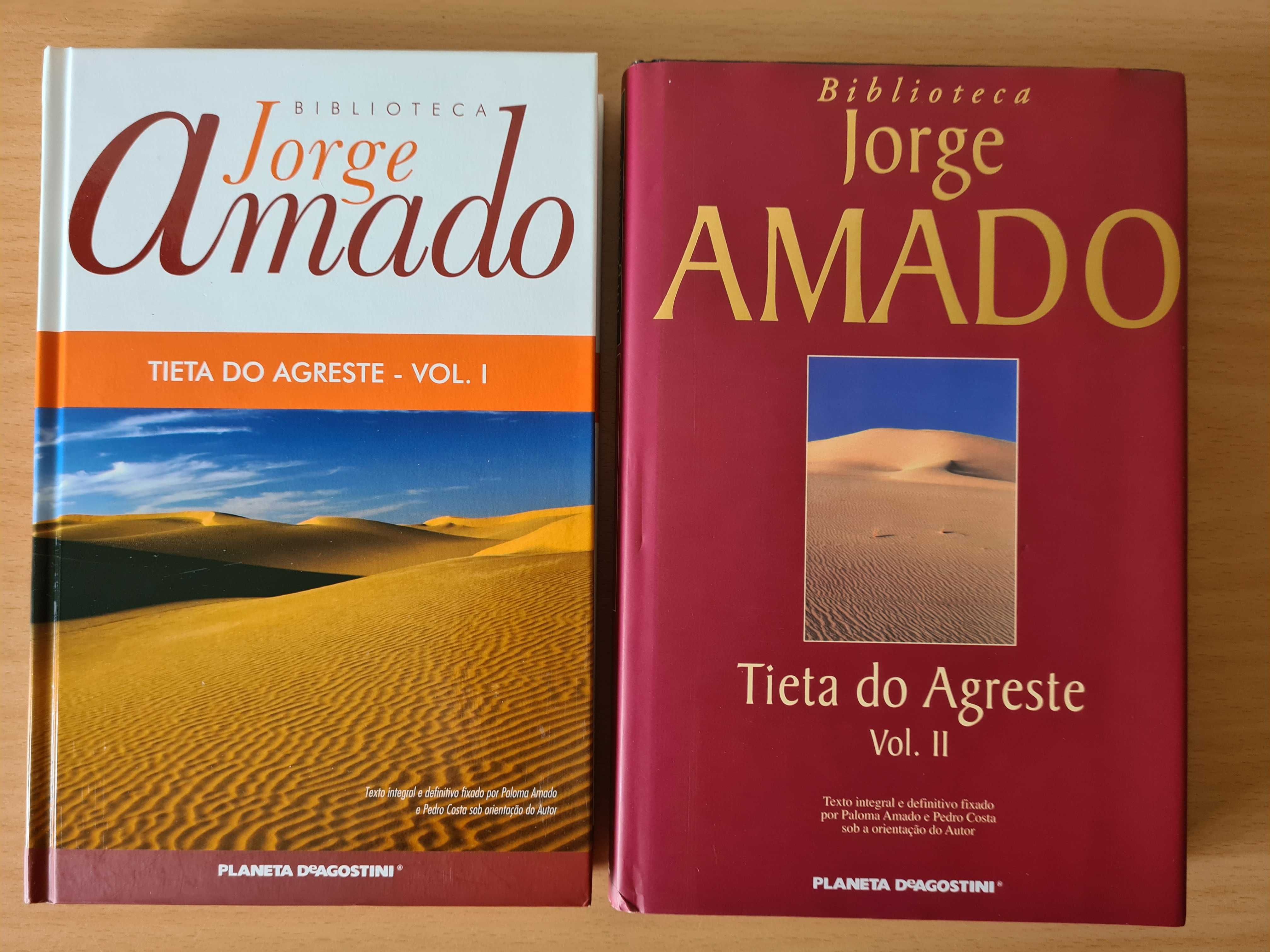 2 livros com "Tieta do Agreste" de Jorge Amado