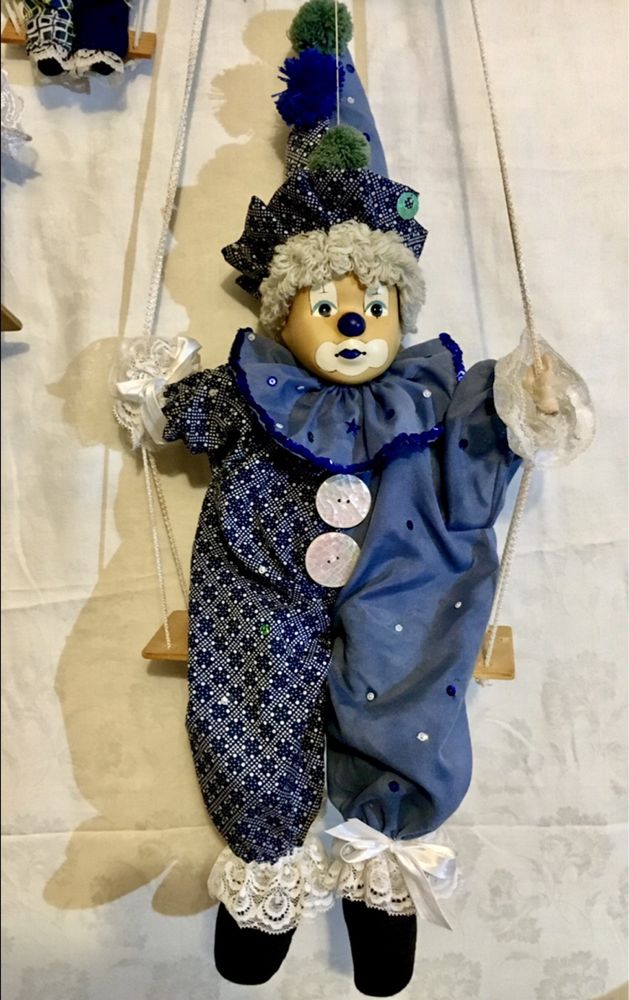 Кукла коллекционная Клоун фарфор Германия