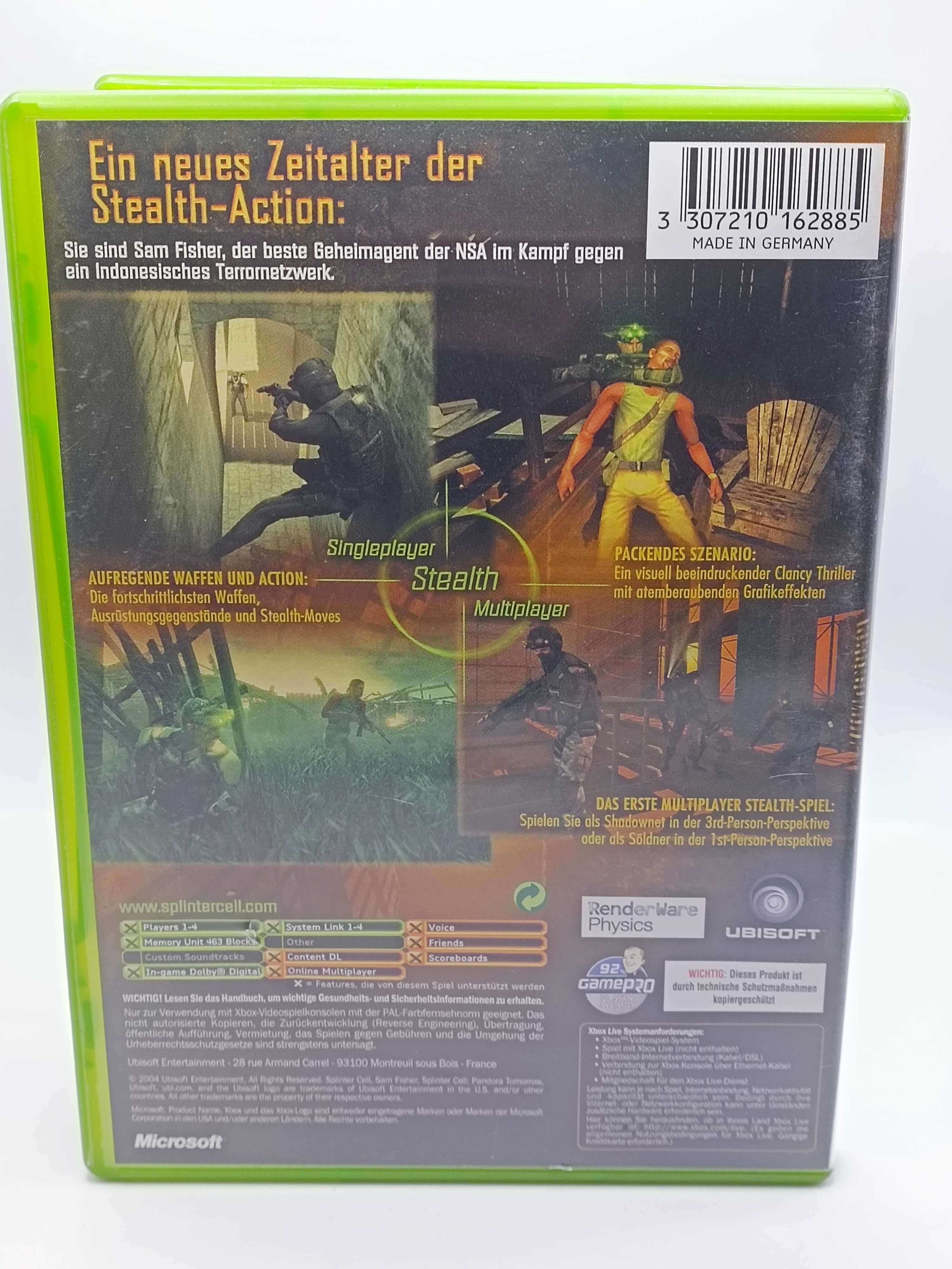 GRA Tom Clancy'S Splinter Cell Pandora Tomorrow Na Xbox 64/01