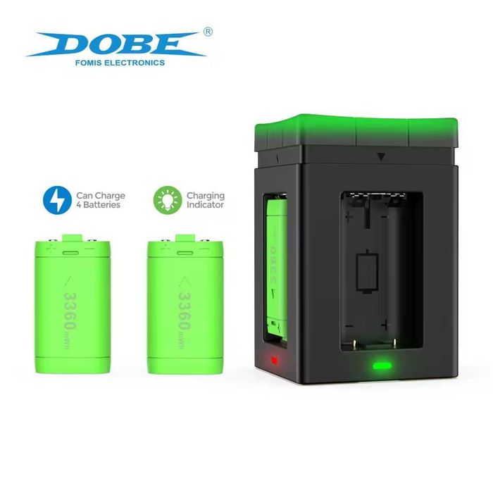 Акумулятори 4шт для Xbox Series X S/One/S Зарядний пристрій батарея