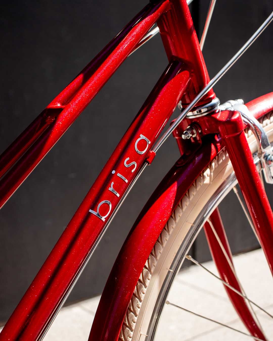 Bicicleta Cidade Brisa Bordeaux Customizada