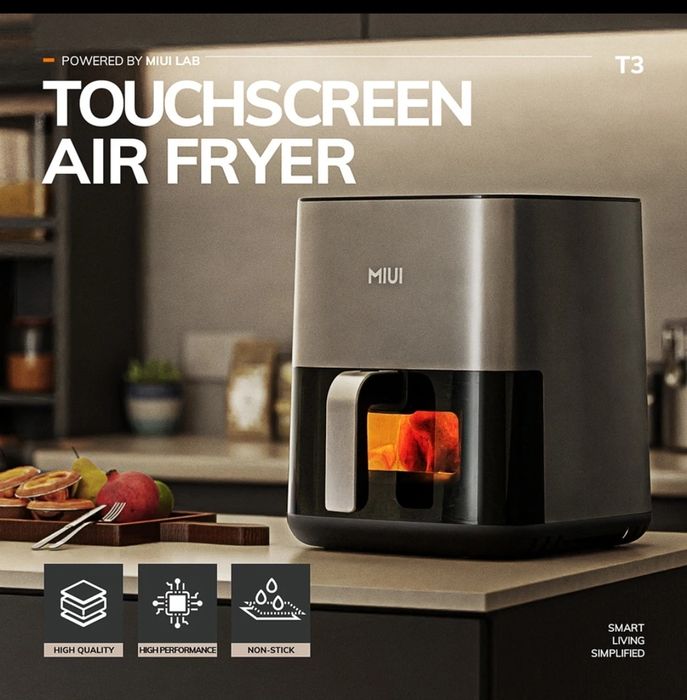 Електропіч  Xiaomi MiUi T3 Air Fryer 5 L мультипіч аерогриль фритюр