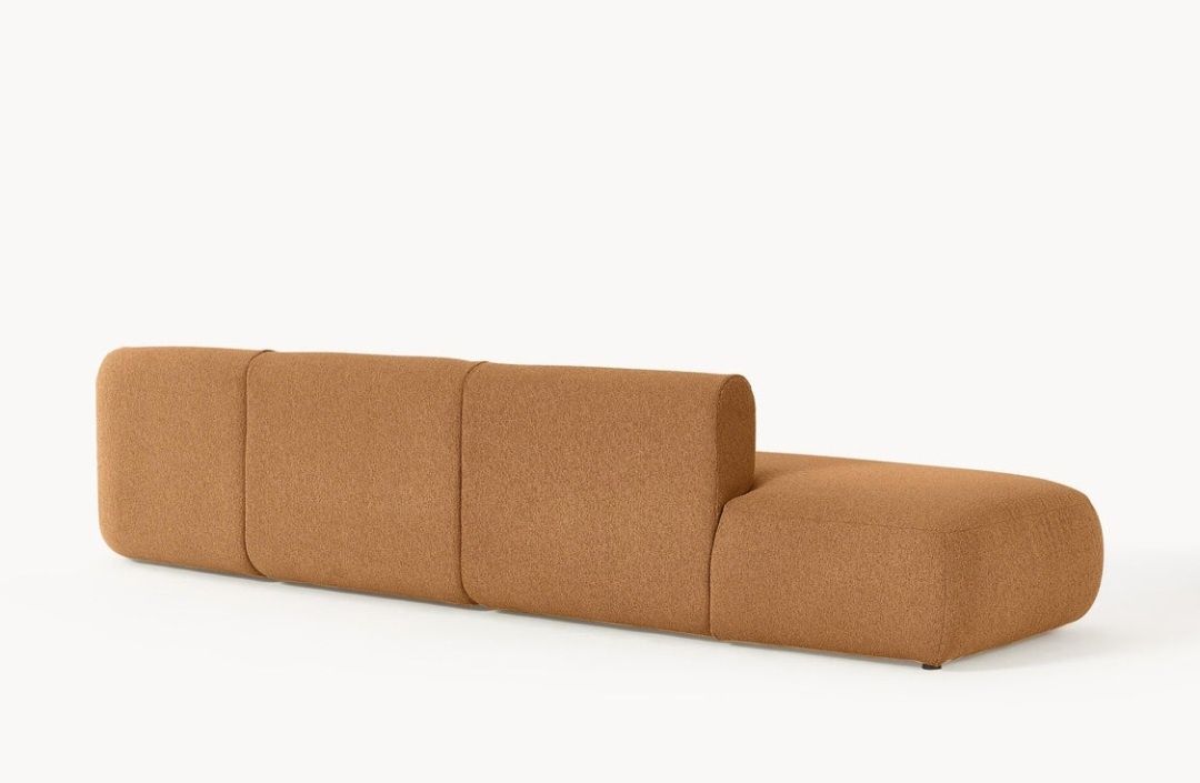 Sofa szezlong modułowy XL Boucle Sofia Westwing Collection