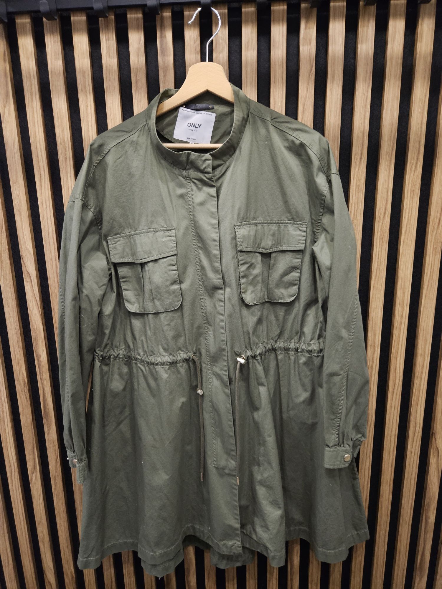 Parka kurtka khaki only rozm. M/L plaszczyk wiosenna