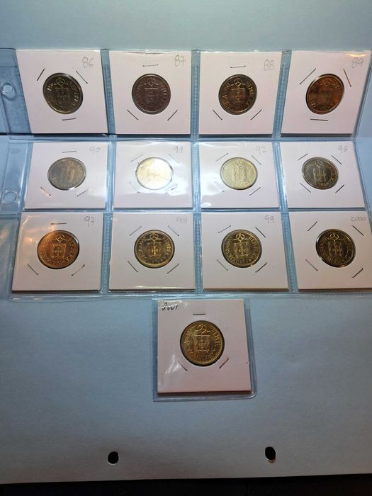 Coleção completa 10 escudos