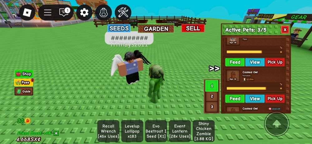 Grow a garden петы, шекели