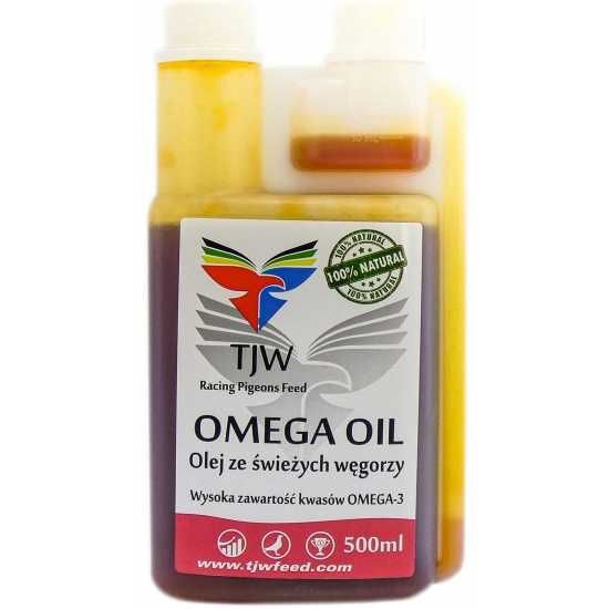 TJW Omega Oil 250ml dla gołębi Olej z Węgorza