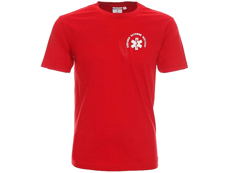 Koszulka męska Kierunek Ratownik Medyczny czerwona (m)