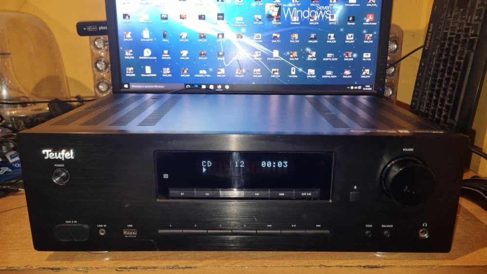 Amplituner stereo Teufel KB 62CR CD MP3 USB Optical BT Bluetooth Phono