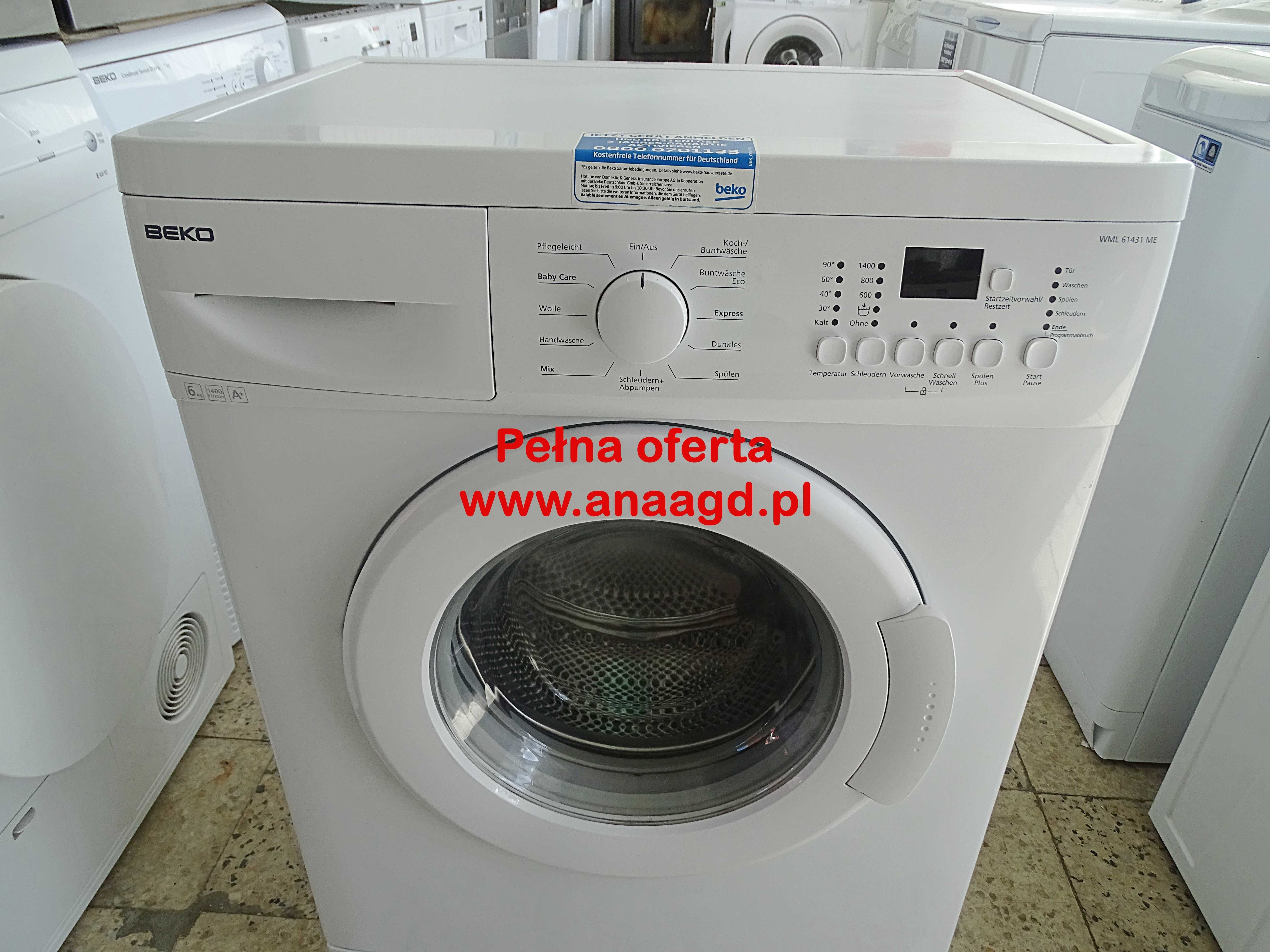 PŁYTKA Pralka BEKO WML 61431 ME 6 kg GWARANCJA! DUŻY Wybór Sprzętu AGD