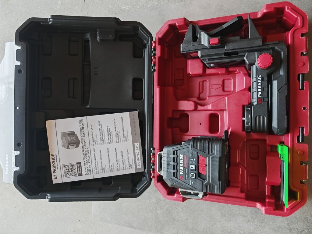 Nowy!5 lat Gwarancji!Laser 3x360 krzyżowy Parkside PKLLP 3360 A1 BOSCH