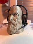 suporte para headphones da cabeça do Kratos God Of War