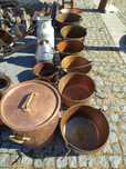 Bacias em cobre variedade
