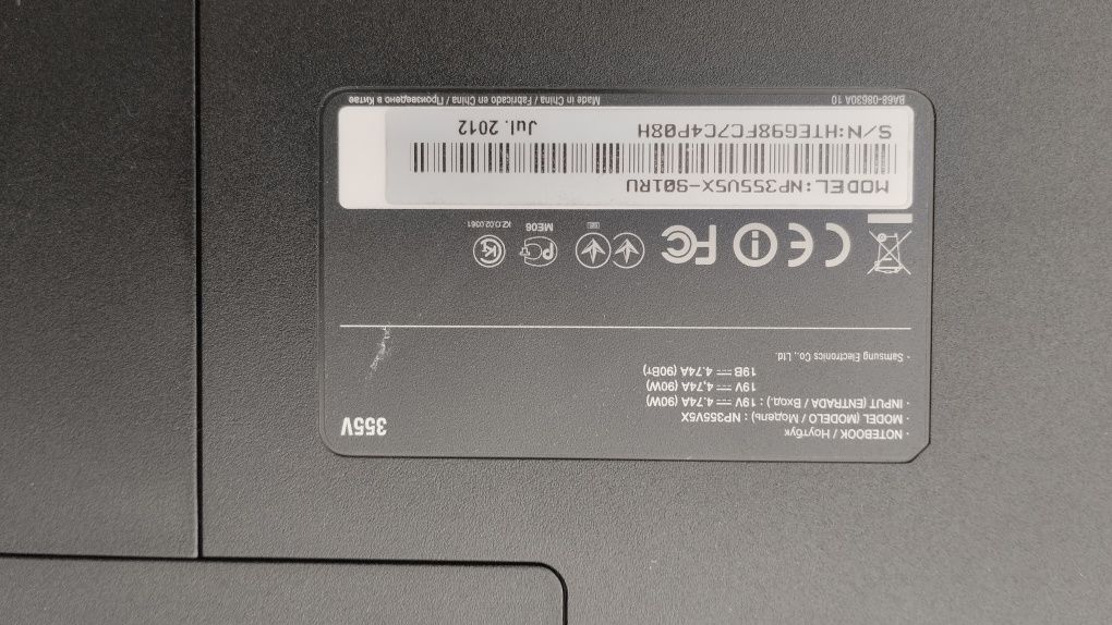 Ноутбук Samsung NP355V5X