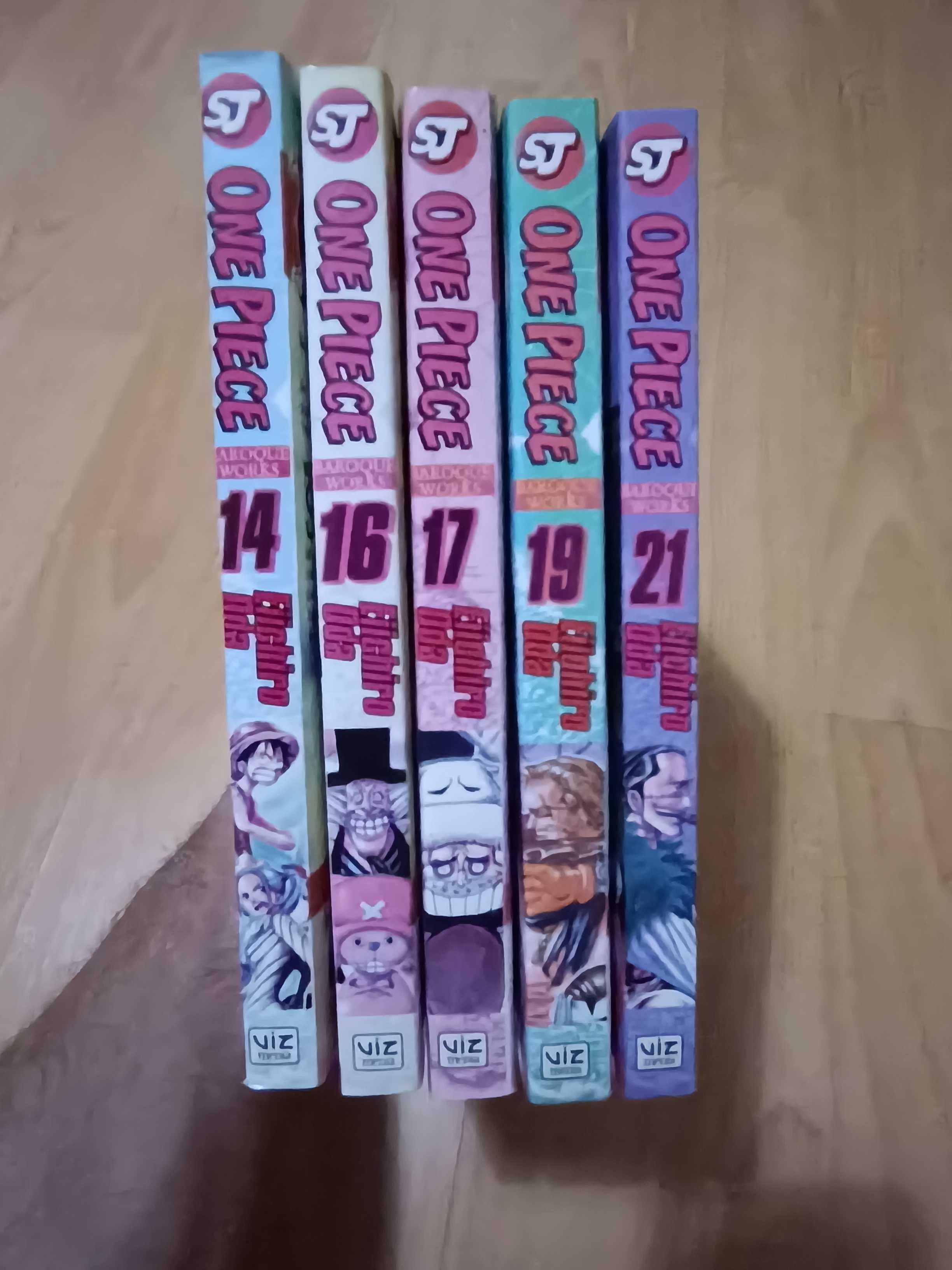 Manga One Piece Vol 14, 16, 17, 19 e 21