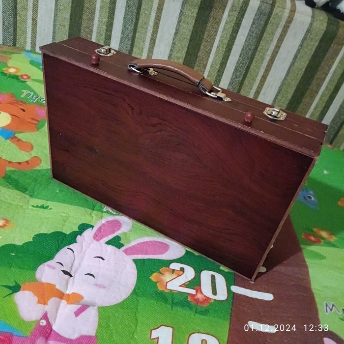 Набір для малювання в дерев'яній валізі  Maaleo.