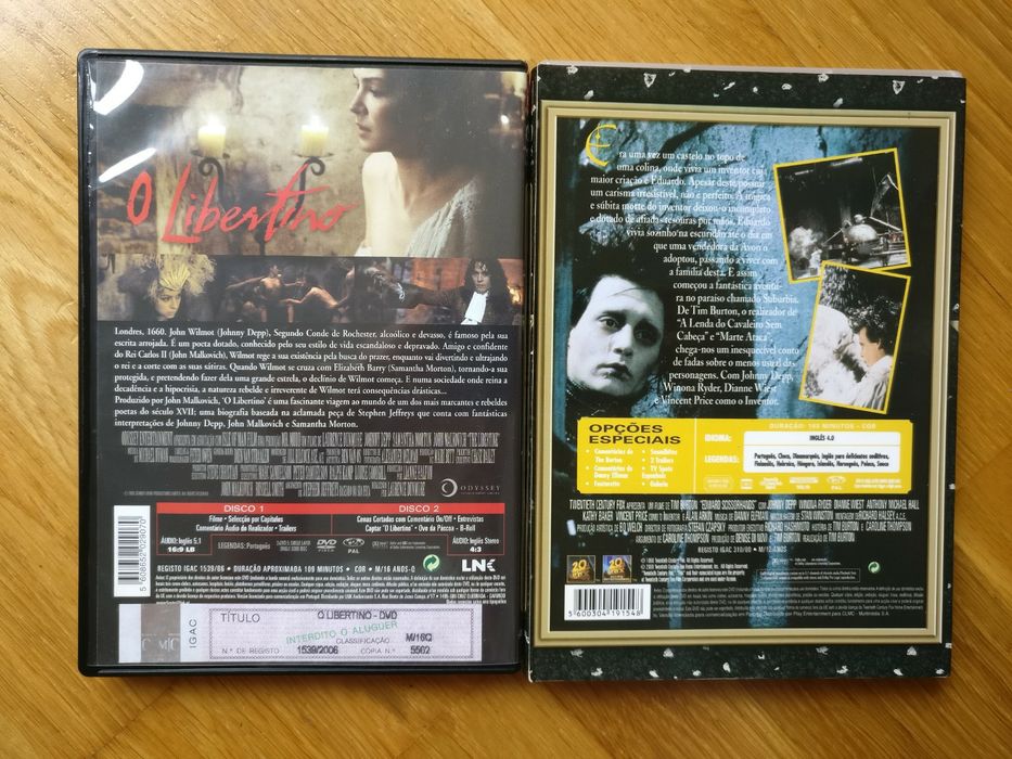 DVDs de filmes vários