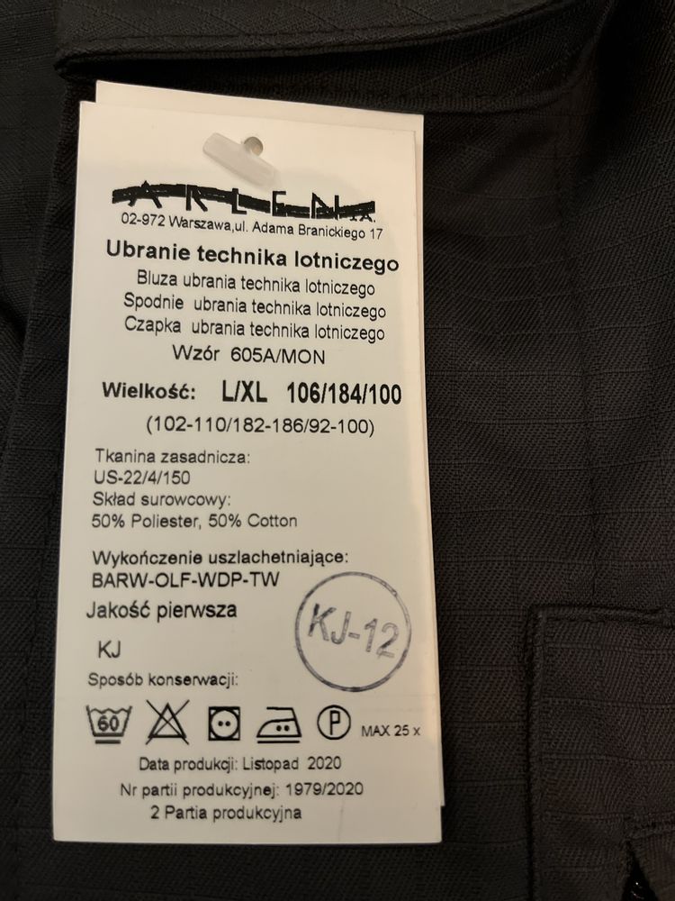 Ubranie Technika Lotniczego wz 605A/MON