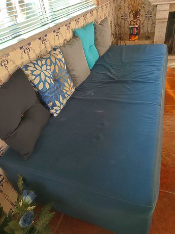 Vendo sofá azul escuro