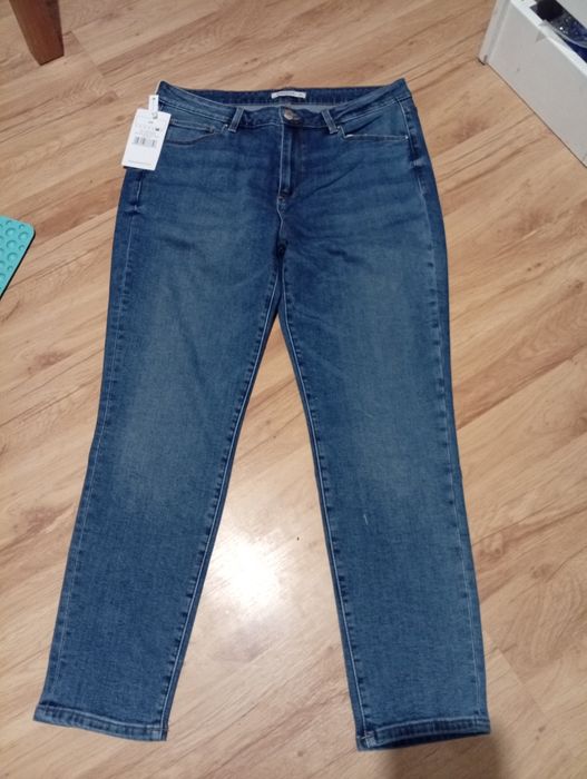 Jeansy damskie XXl nowe z metką wysoki stan