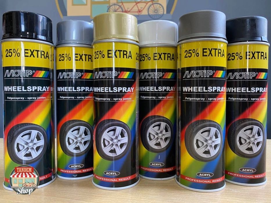 Фарба (емаль) для коліс и колісних дисків Motip Wheelspray 500 мл