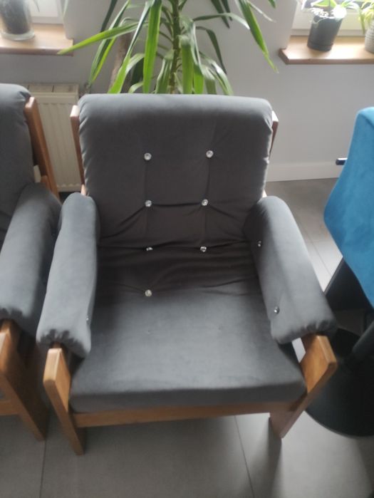 Dwa Fotele PRL po renowacji