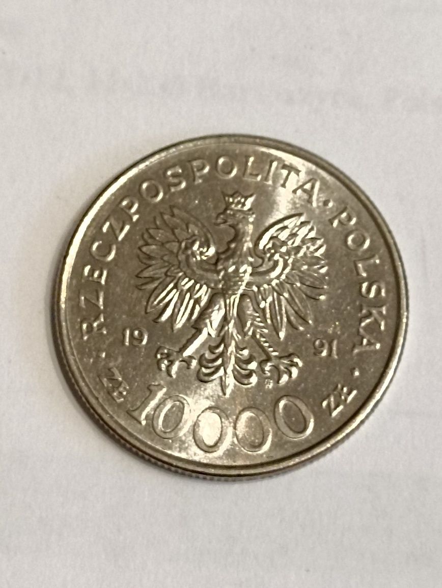 Moneta 10000 tys, 200 Rocznica Konstytucji 3 Maja,rok 1991,niższa cena