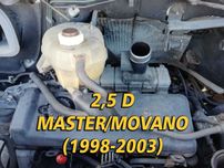 Мотор Двигун Двигатель Renault Master Мастер Opel Movano 2,5 Д D 98-03