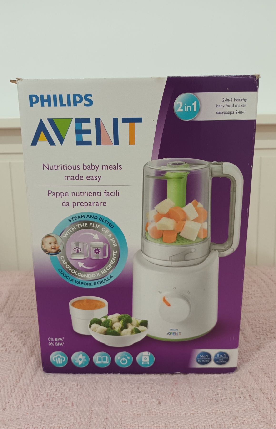 Robot Comida Philips Avent 2 em 1 + Livro Receitas