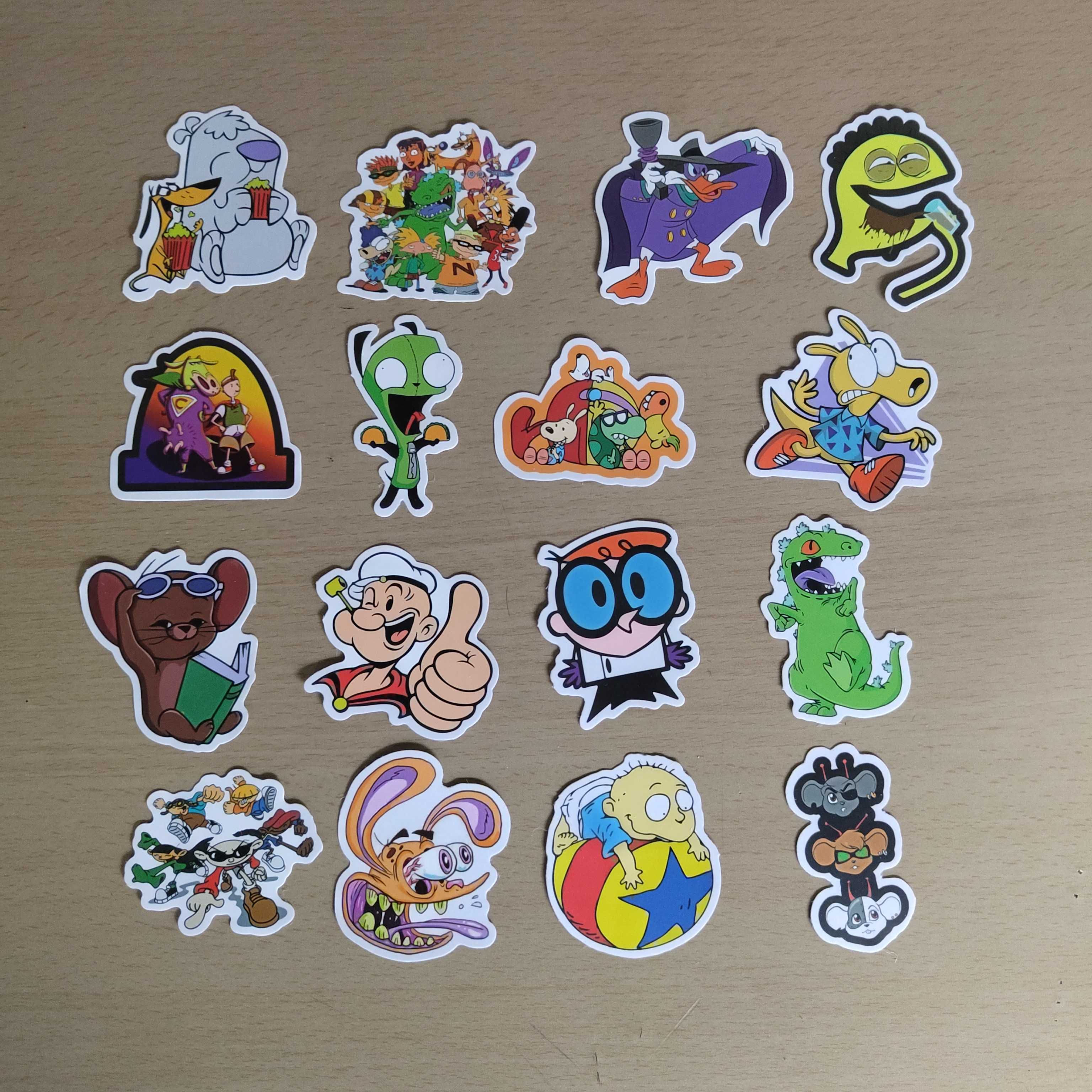 50 Autocolantes Stickers Bonecos Desenhos Animados