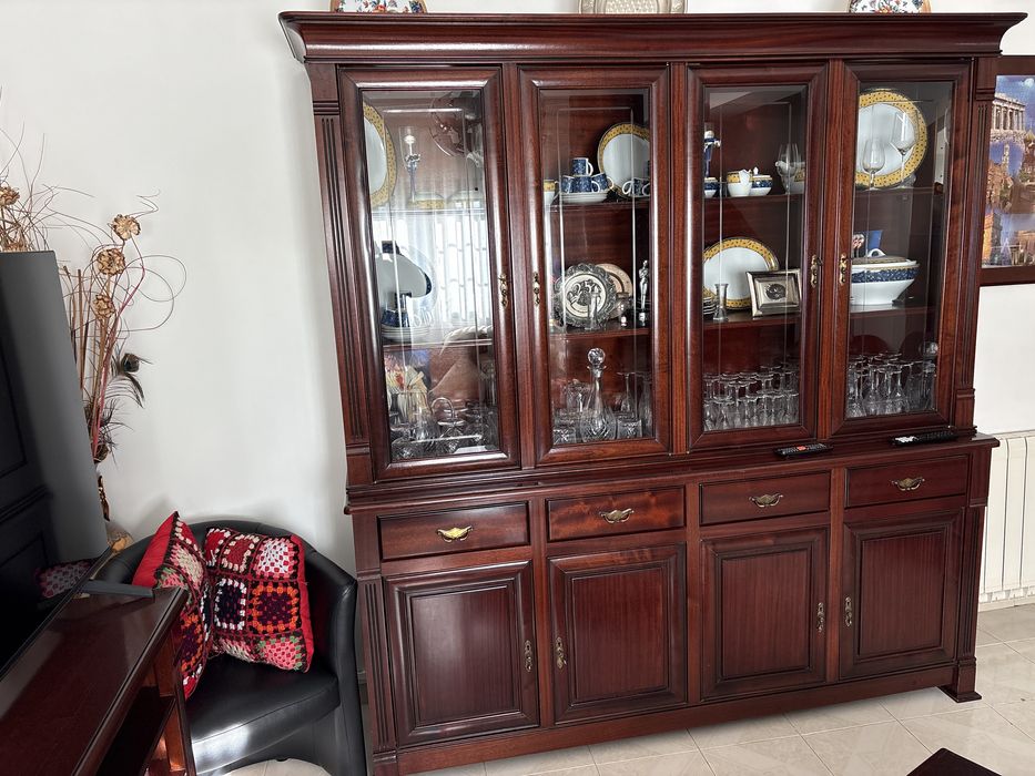 Movel sala madeira mogno