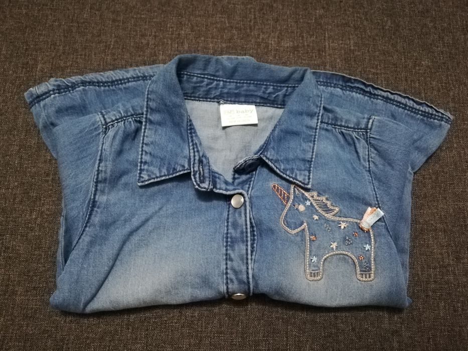 Prześliczna koszula a la dżins w rozm. 92