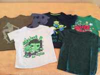 6 x t-shirts 3-4 anos