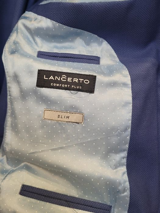 Garnitur męski lancerto niebieski