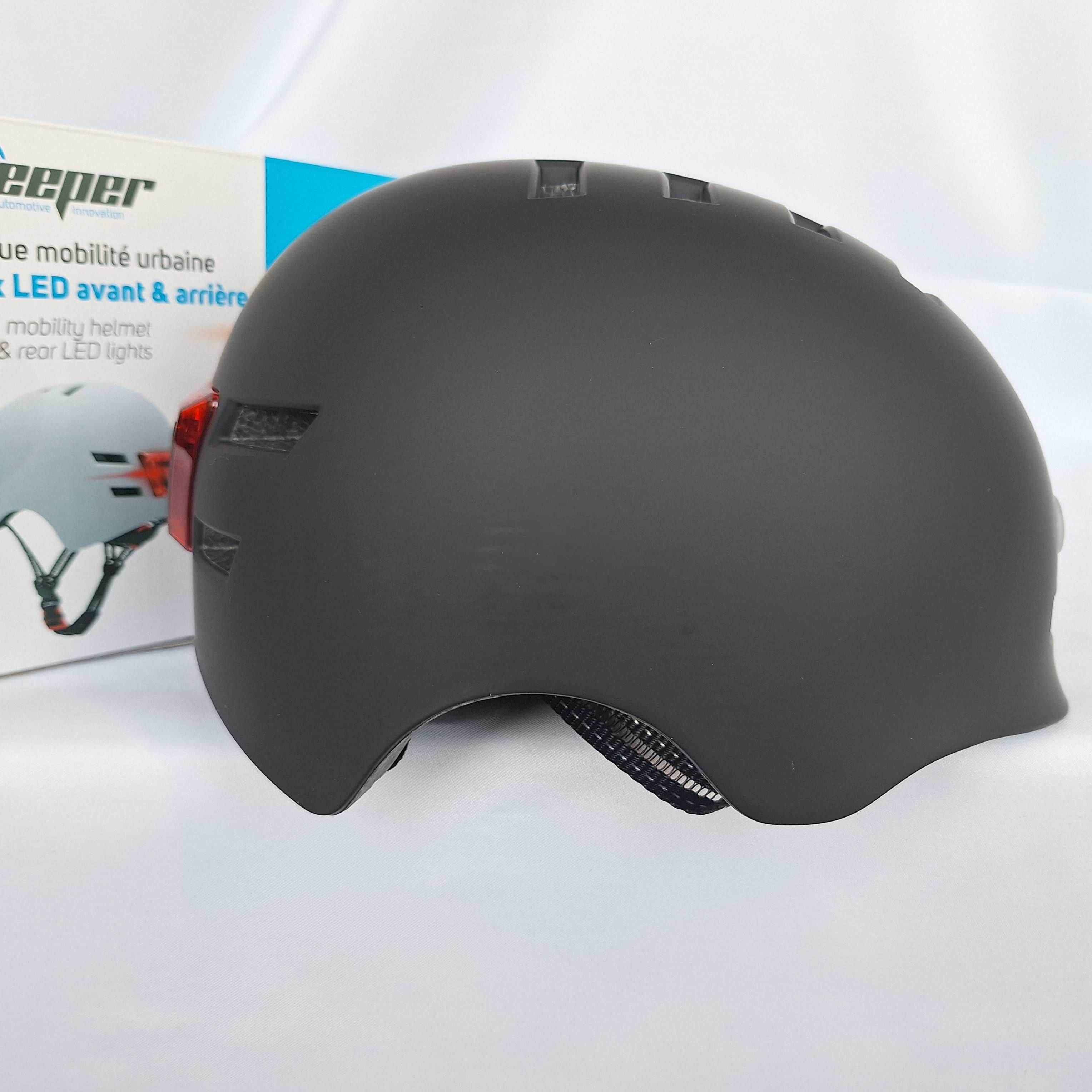 Kask rowerowy Beeper Urban Mobility Helmet LED Noir M 54-57cm