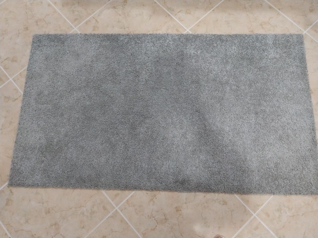 Tapete cinza mesclado sala 80cm / 142 cm