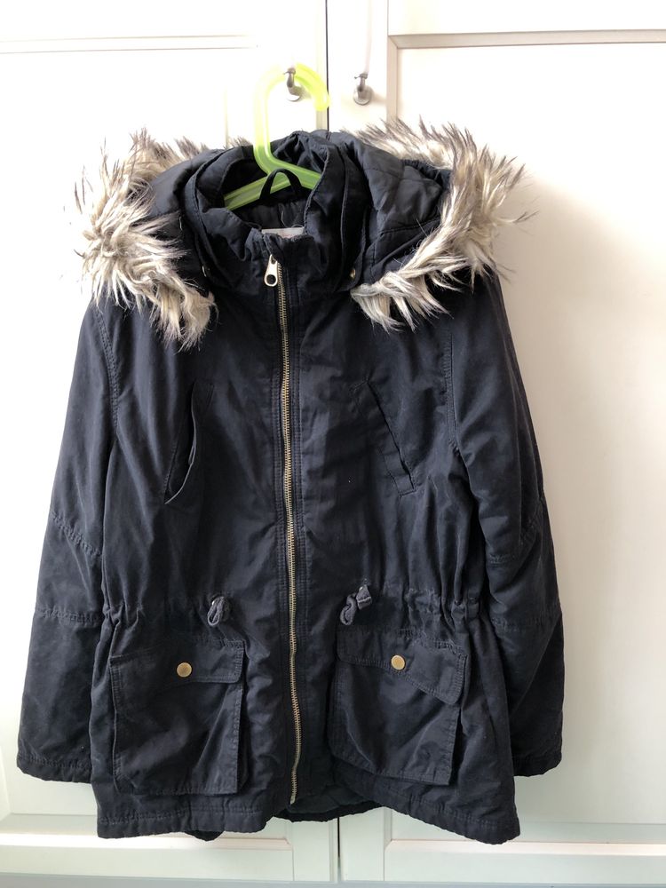 Kurtka kurteczka 146 152 h&m 10-11 parka 11-12 przejściowa
