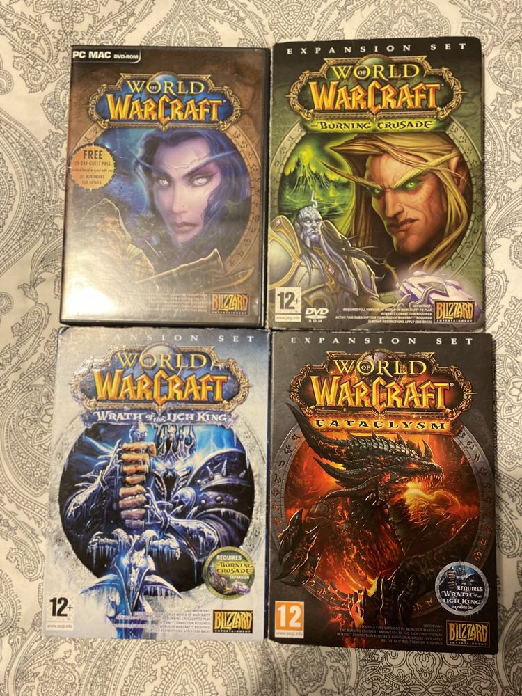 Jogo World of Warcraft + 3 expansoes.