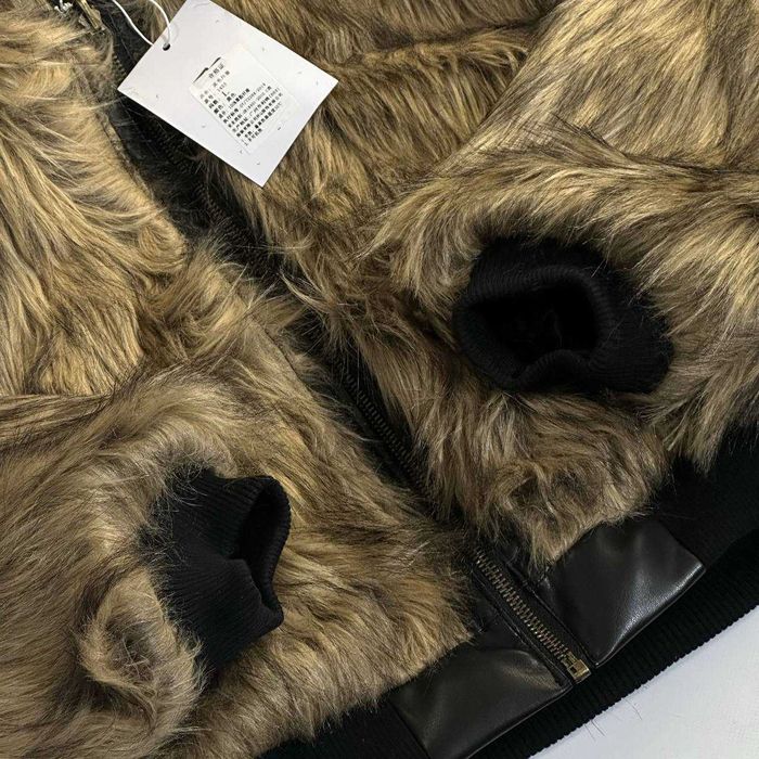 бомбер куртка мех зима кожа opium balenciaga rick owens swag y2k