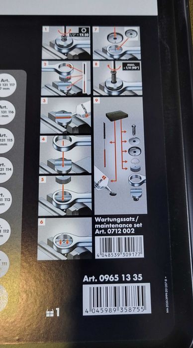 Zestaw Kluczy 1/2" WURTH 0965.1335