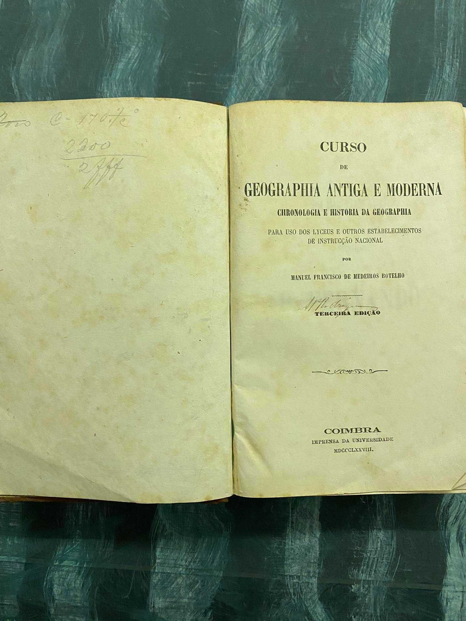 Curso de Geographia Antiga e Moderna – Manuel de Medeiros Botelho