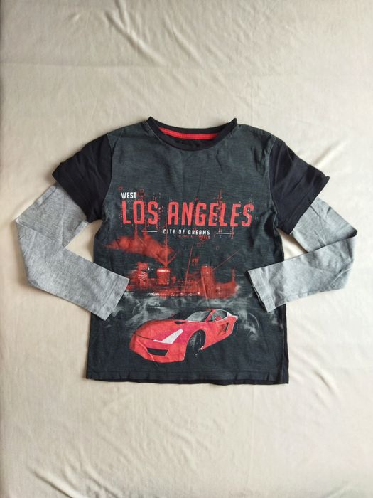 F&F bluzka chłopięca Los Angeles 128 stan idealny