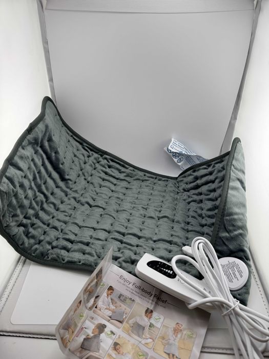 PODUSZKA ELEKTRYCZNA GRZEWCZA na pilot ciepła mata koc 6 trybów 60x30