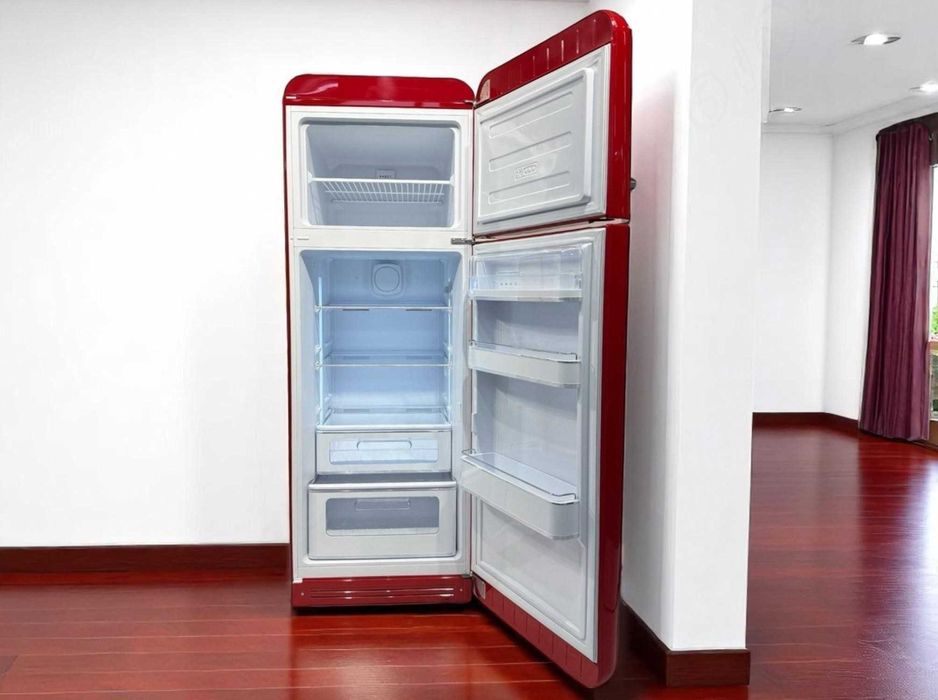SMEG / СМЕГ Холодильник FAB30RRD5, ретро, 2-кам. червоний, 60 см