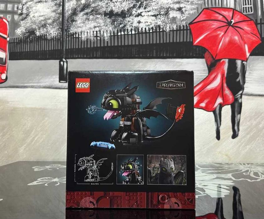 Конструктор LEGO ICONS 10375 Як приборкати дракона: Беззубик